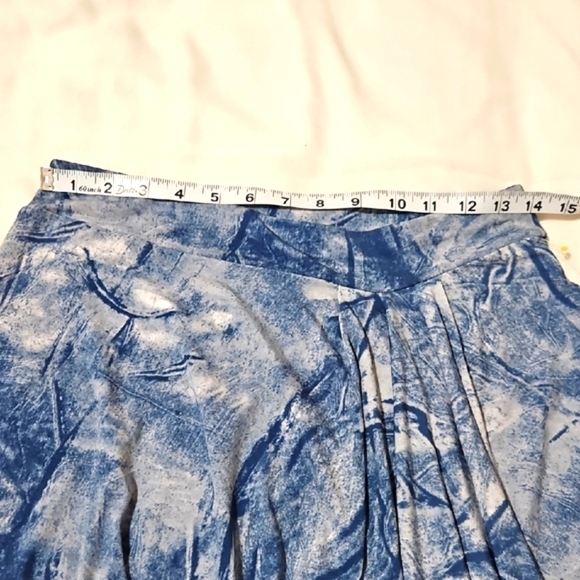 Michael Kors Marble Blue Midi Skirt - Picture 7 of 9